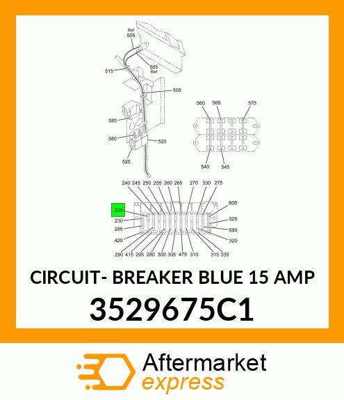 CIRCUIT- BREAKER BLUE 15 AMP 3529675C1