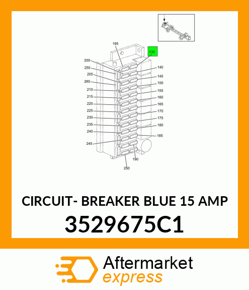 CIRCUIT- BREAKER BLUE 15 AMP 3529675C1