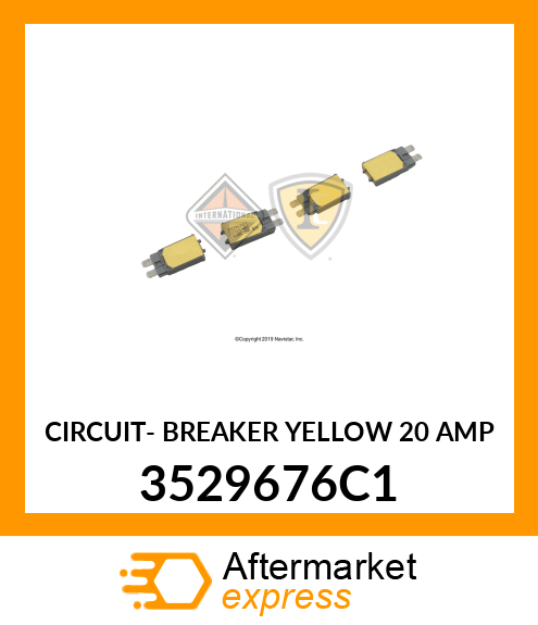 CIRCUIT- BREAKER YELLOW 20 AMP 3529676C1