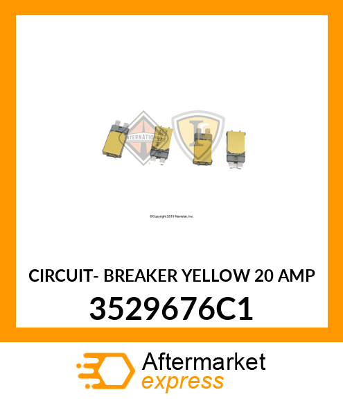 CIRCUIT- BREAKER YELLOW 20 AMP 3529676C1