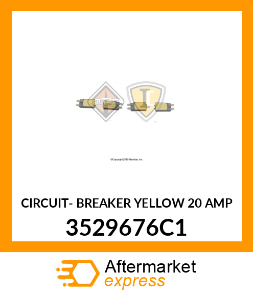 CIRCUIT- BREAKER YELLOW 20 AMP 3529676C1