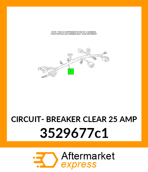 CIRCUIT- BREAKER CLEAR 25 AMP 3529677c1