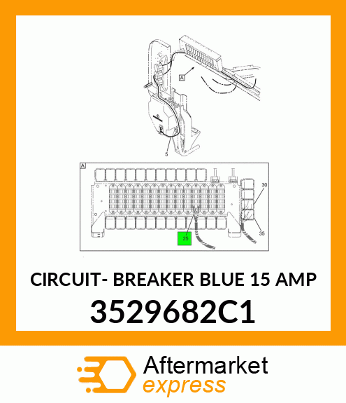 CIRCUIT- BREAKER BLUE 15 AMP 3529682C1