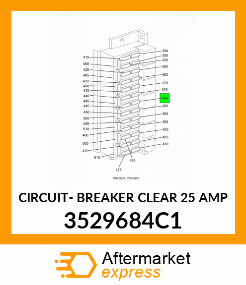 CIRCUIT- BREAKER CLEAR 25 AMP 3529684C1
