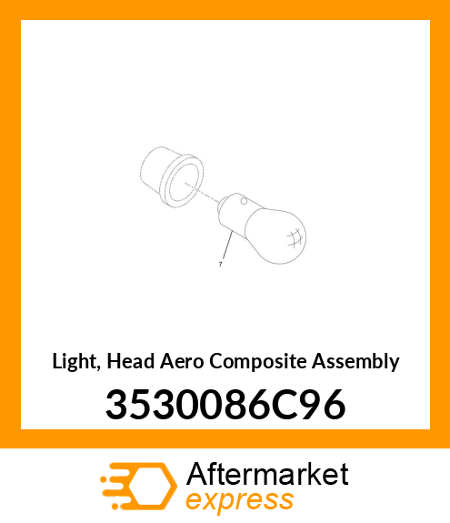 Light, Head Aero Composite Assembly 3530086C96