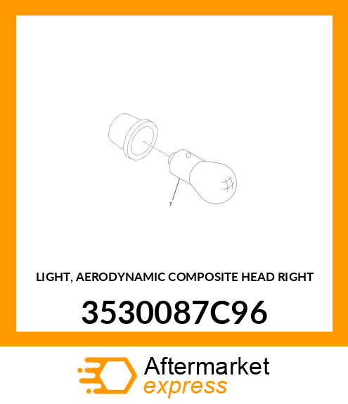 LIGHT, AERODYNAMIC COMPOSITE HEAD RIGHT 3530087C96