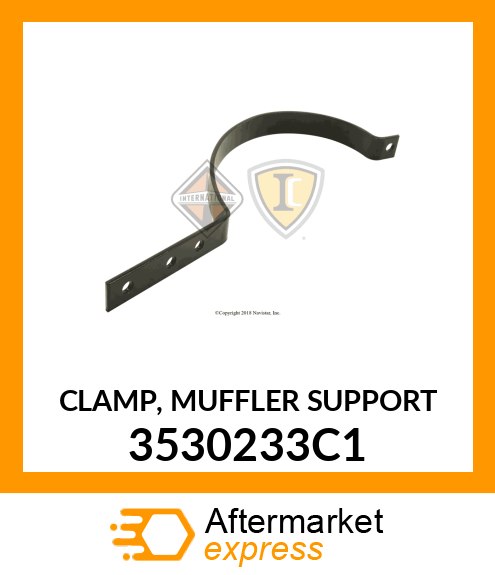 CLAMP, MUFFLER SUPPORT 3530233C1