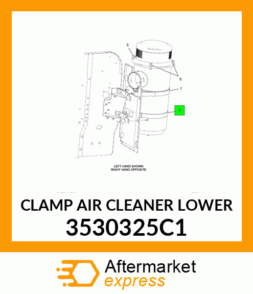 CLAMP AIR CLEANER LOWER 3530325C1