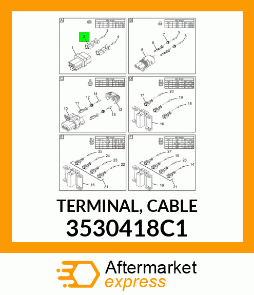 TERMINAL, CABLE 3530418C1