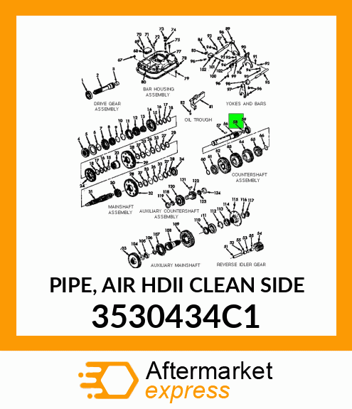 PIPE, AIR HDII CLEAN SIDE 3530434C1