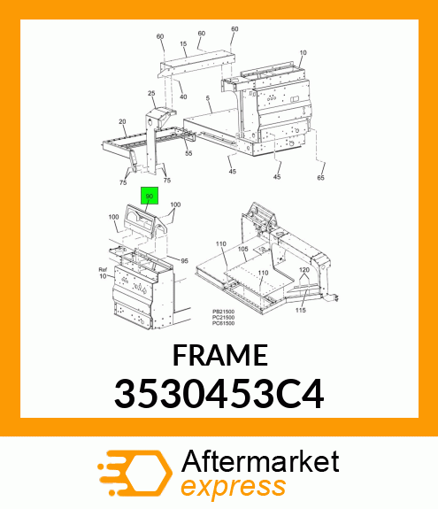 PANEL, INSTRUMENT CLUSTER MOUNTING 3530453C4