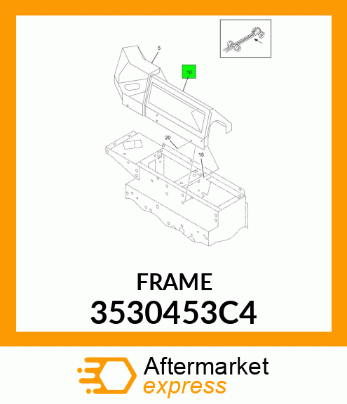 PANEL, INSTRUMENT CLUSTER MOUNTING 3530453C4