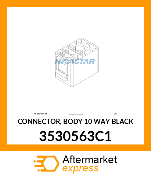 CONNECTOR, BODY 10 WAY BLACK 3530563C1