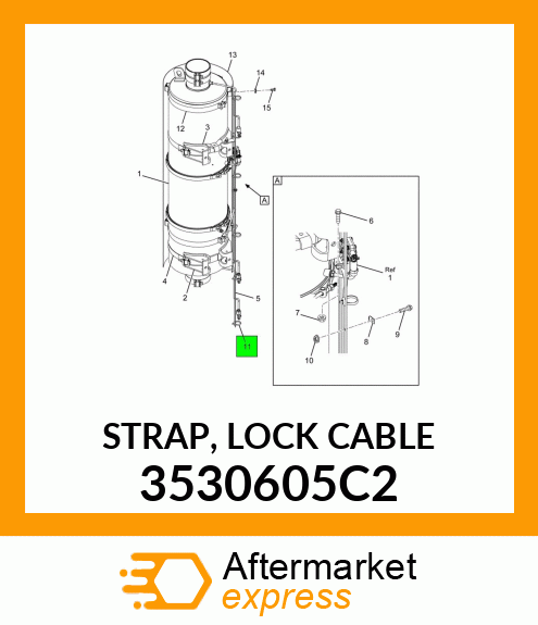 STRAP, LOCK CABLE 3530605C2