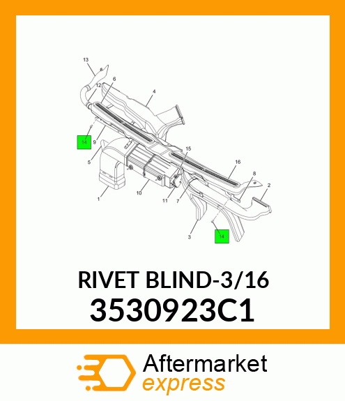 RIVET BLIND-3/16 3530923C1