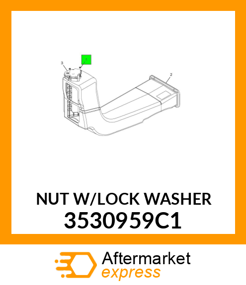 NUT W/LOCK WASHER 3530959C1