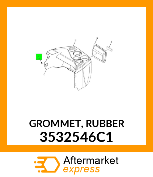 GROMMET, RUBBER 3532546C1