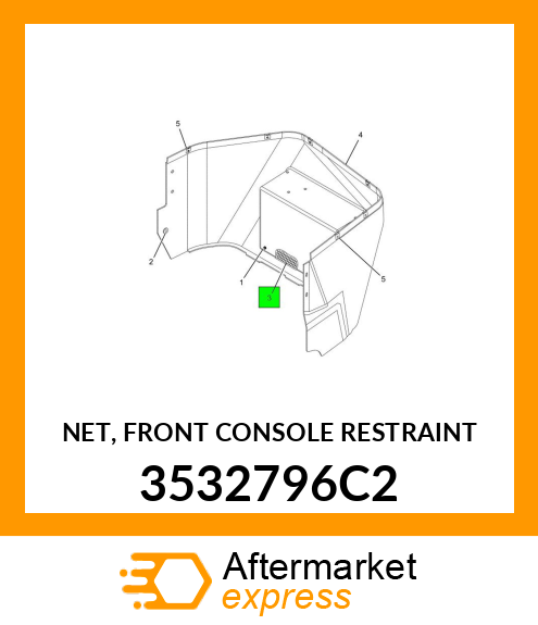 NET, FRONT CONSOLE RESTRAINT 3532796C2