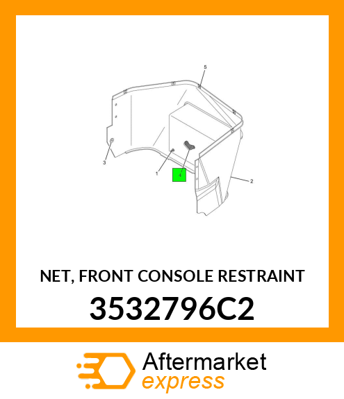 NET, FRONT CONSOLE RESTRAINT 3532796C2