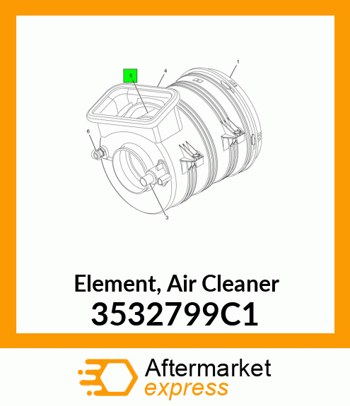 Element, Air Cleaner 3532799C1