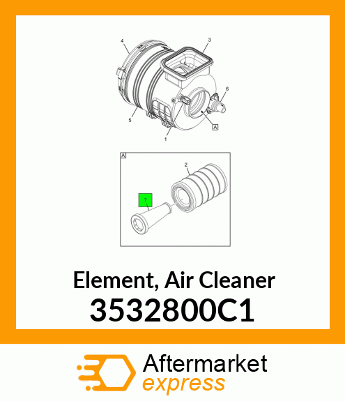 Element, Air Cleaner 3532800C1