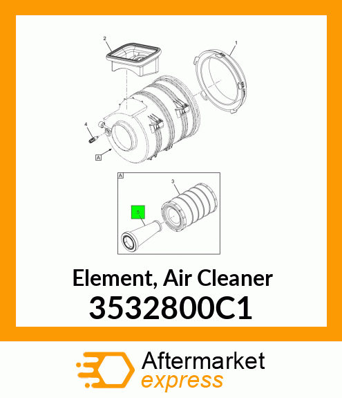 Element, Air Cleaner 3532800C1