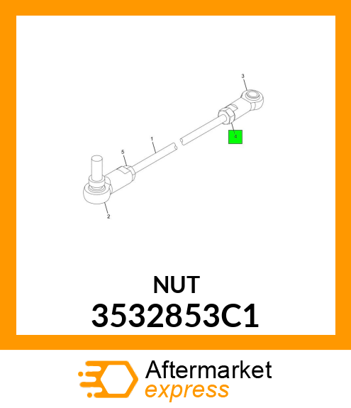 NUT, LOCK CLUTCH ADJUSTING 3532853C1