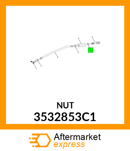 NUT, LOCK CLUTCH ADJUSTING 3532853C1