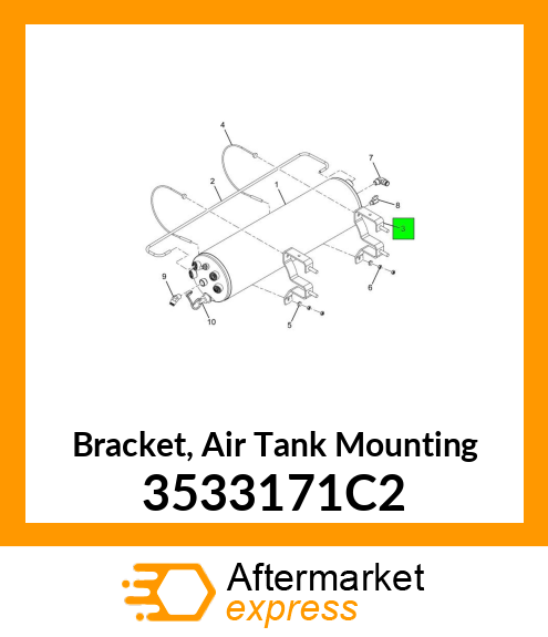 Bracket, Air Tank Mounting 3533171C2