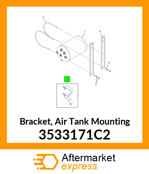Bracket, Air Tank Mounting 3533171C2
