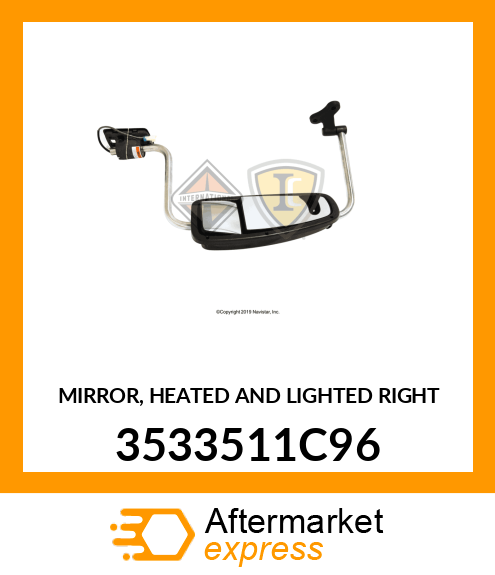 MIRROR, HEATED AND LIGHTED RIGHT 3533511C96