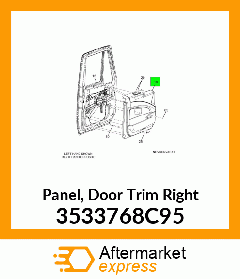 Panel, Door Trim Right 3533768C95