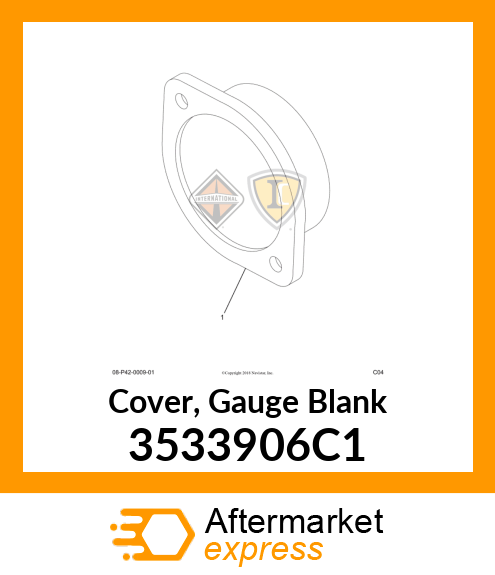 Cover, Gauge Blank 3533906C1