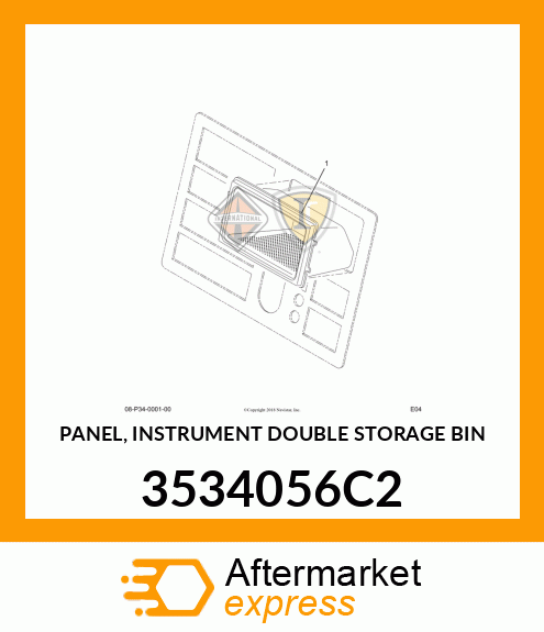 PANEL, INSTRUMENT DOUBLE STORAGE BIN 3534056C2