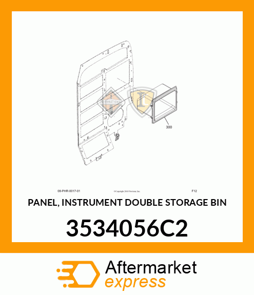 PANEL, INSTRUMENT DOUBLE STORAGE BIN 3534056C2