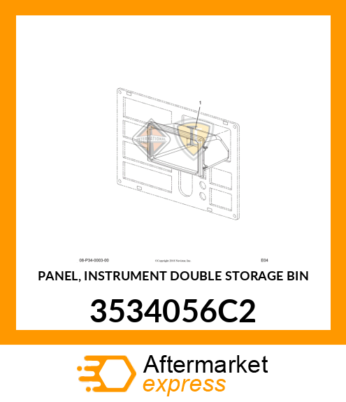 PANEL, INSTRUMENT DOUBLE STORAGE BIN 3534056C2