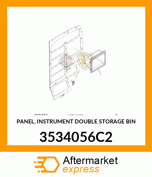 PANEL, INSTRUMENT DOUBLE STORAGE BIN 3534056C2