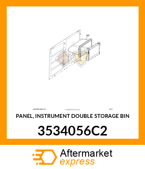 PANEL, INSTRUMENT DOUBLE STORAGE BIN 3534056C2