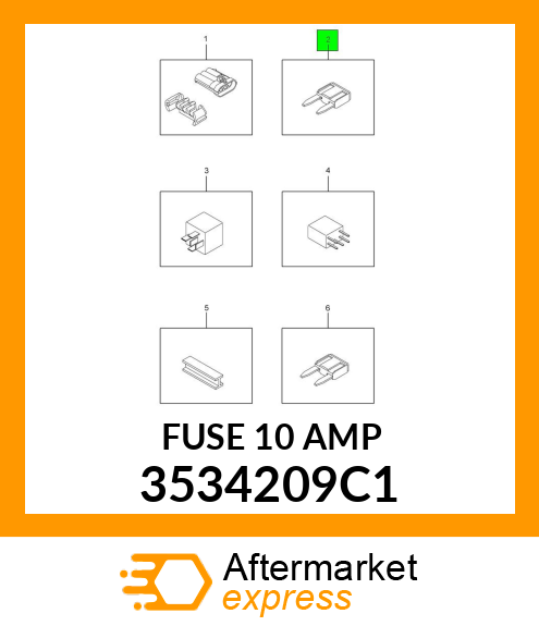 FUSE 10 AMP 3534209C1