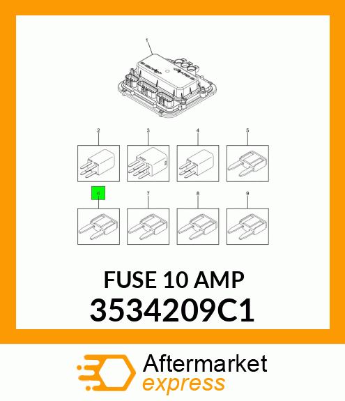 FUSE 10 AMP 3534209C1