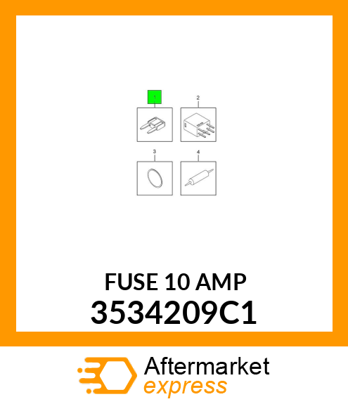 FUSE 10 AMP 3534209C1