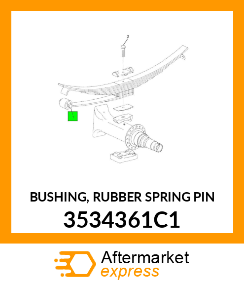 BUSHING, RUBBER SPRING PIN 3534361C1