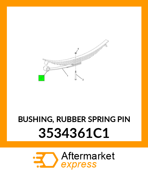 BUSHING, RUBBER SPRING PIN 3534361C1