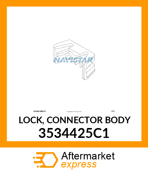 LOCK, CONNECTOR BODY 3534425C1