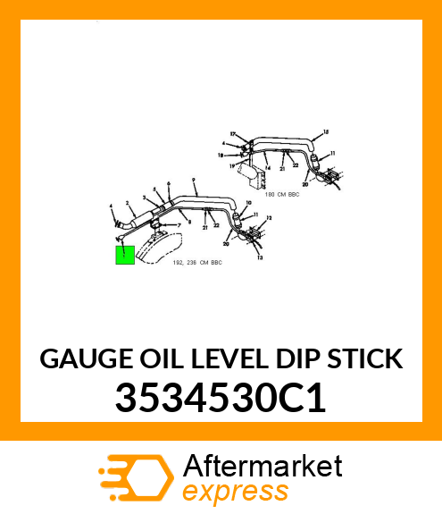 GAUGE OIL LEVEL DIP STICK 3534530C1
