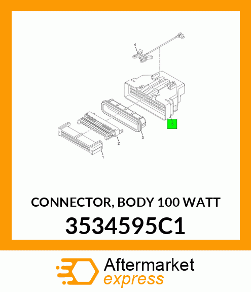 CONNECTOR, BODY 100 WATT 3534595C1