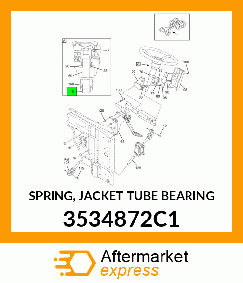 SPRING, JACKET TUBE BEARING 3534872C1