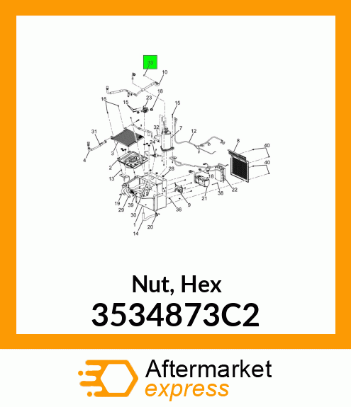 Nut, Hex 3534873C2