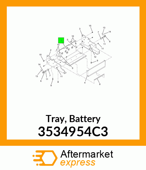 Tray, Battery 3534954C3