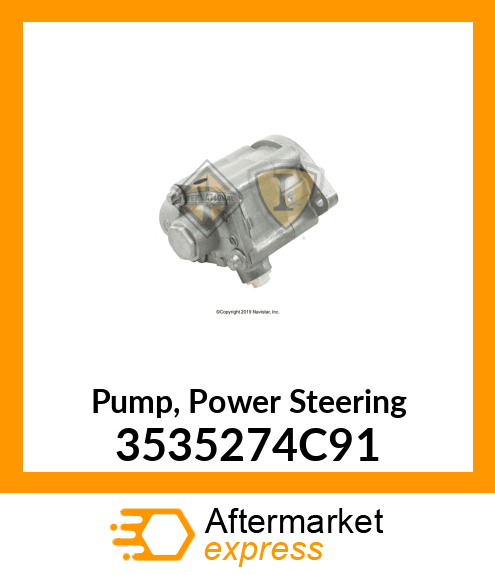 Pump, Power Steering 3535274C91